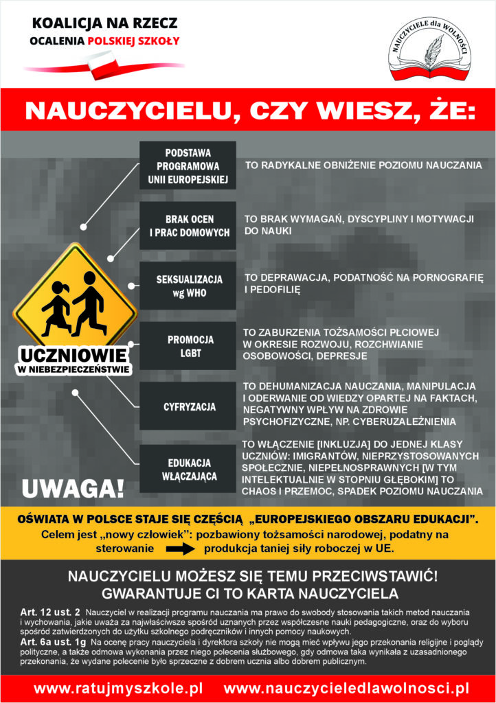 ulotka nauczyciele awers